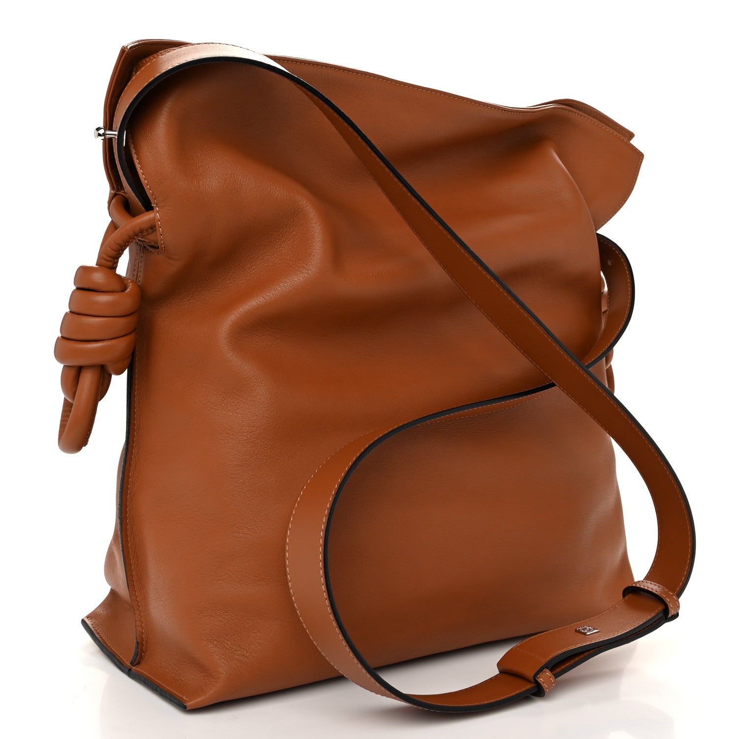 Loewe Nappa Calfskin Flamenco Knot Bag Tan 3 of 10