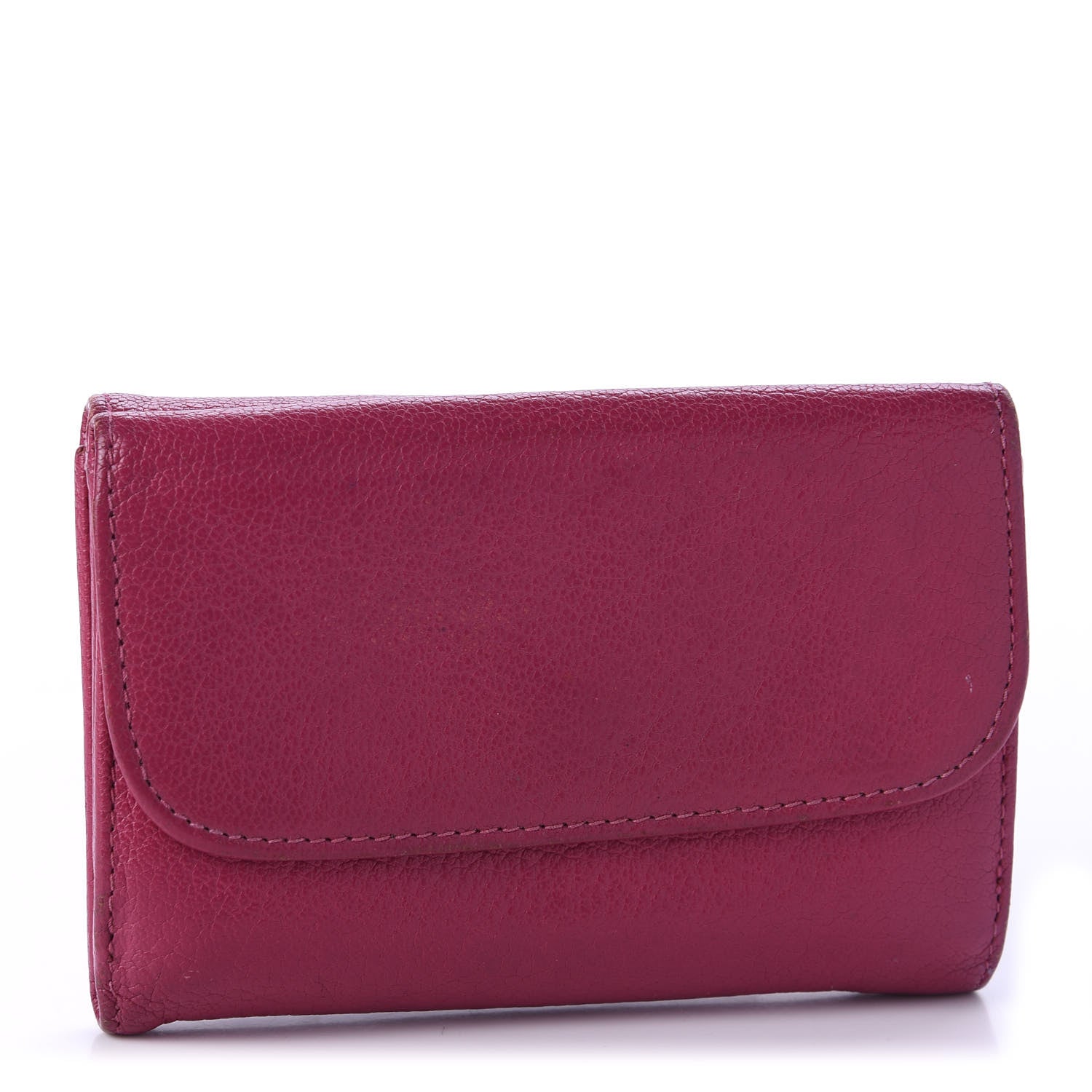 Miu Miu Goatskin Madras Flap Wallet Peonia 3 of 8