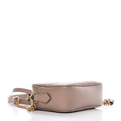 Gucci Calfskin Matelasse Mini GG Marmont Chain Shoulder Bag Porcelain Rose 4 of 7
