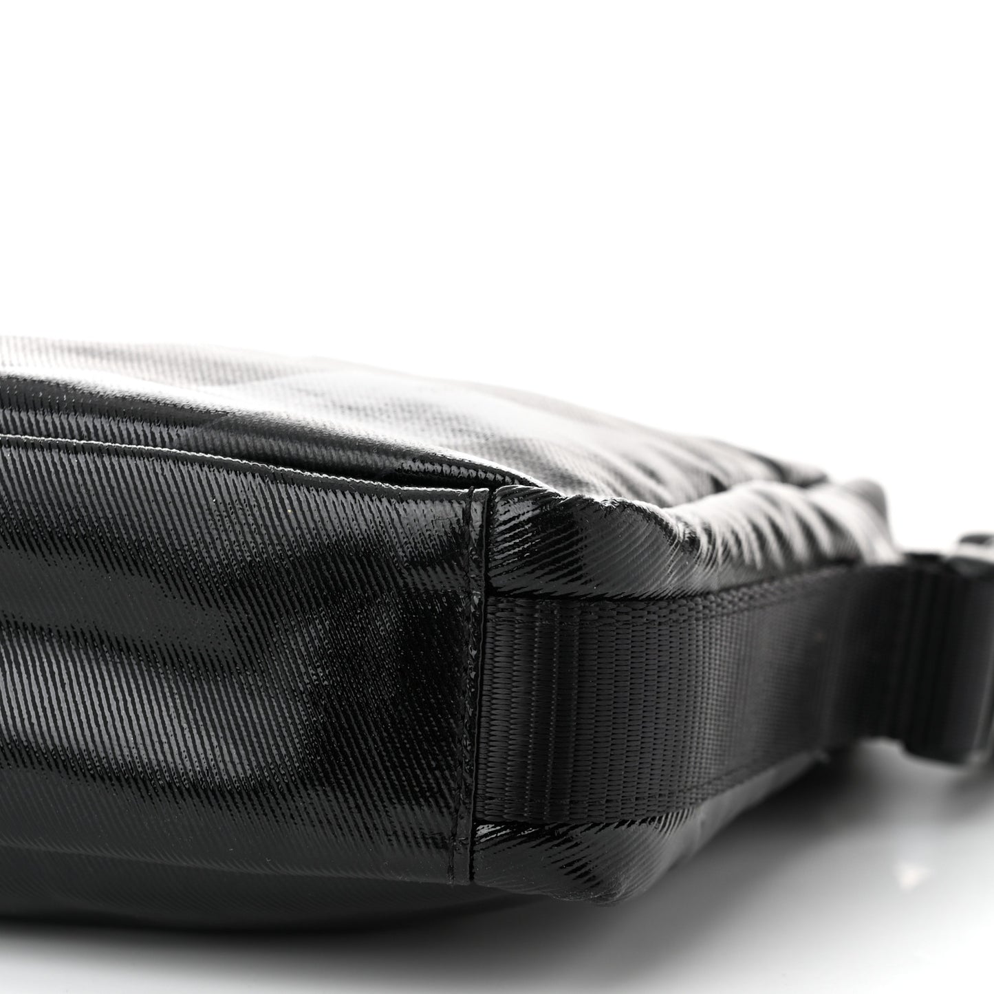 Coated Canvas Sport Crossbody Black
