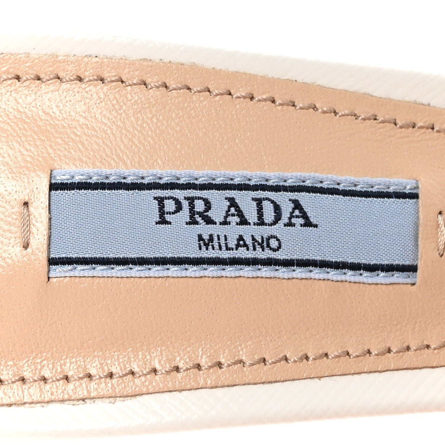 Prada Saffiano Logo Pointed Toe 50mm Mules 36 White 8 of 9