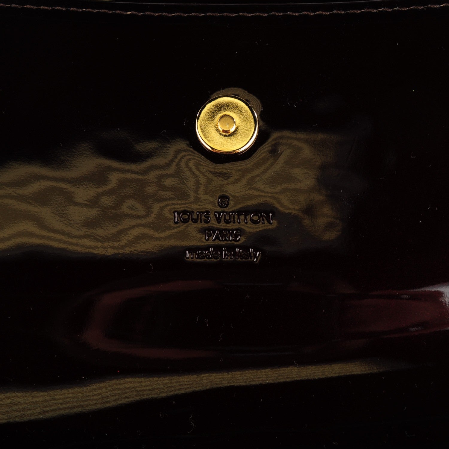 Louis Vuitton Patent Sobe Clutch Amarante 6 of 7