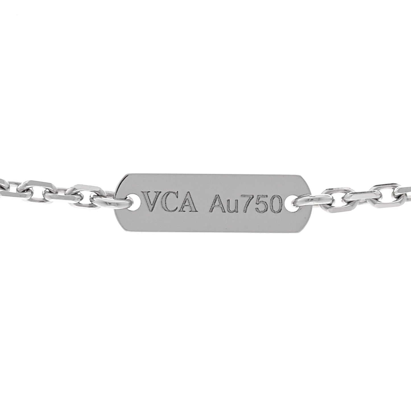 18K White Gold Trace Chain Necklace