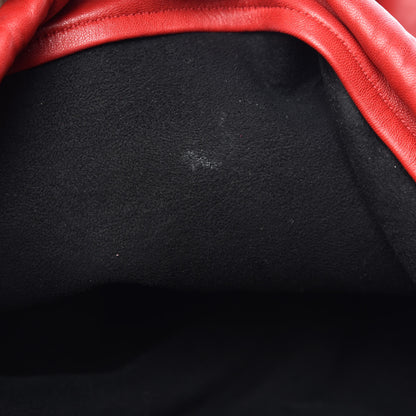Saint Laurent Lambskin Teddy Drawstring Bag Eros Red 10 of 14