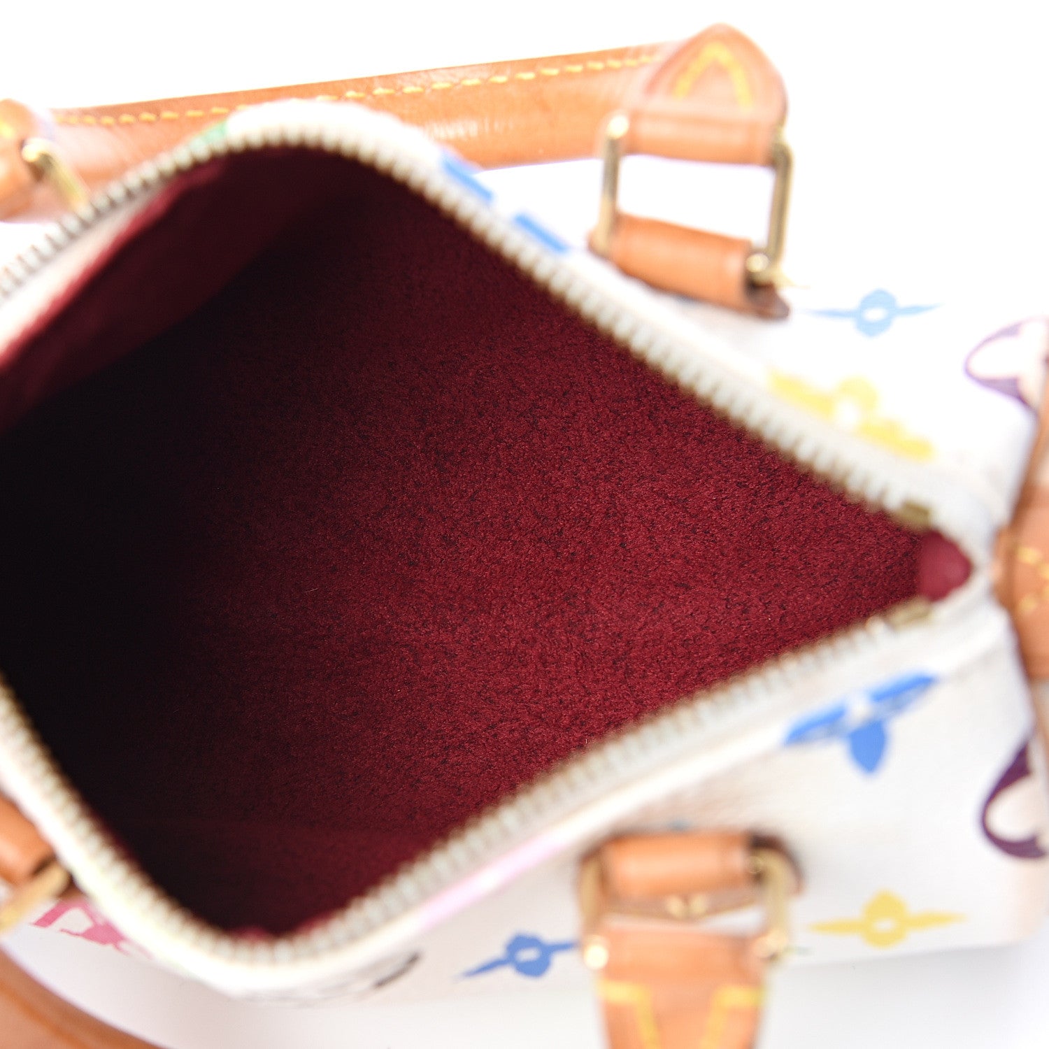 Louis Vuitton Monogram Multicolor Mini Sac HL Speedy White 4 of 9