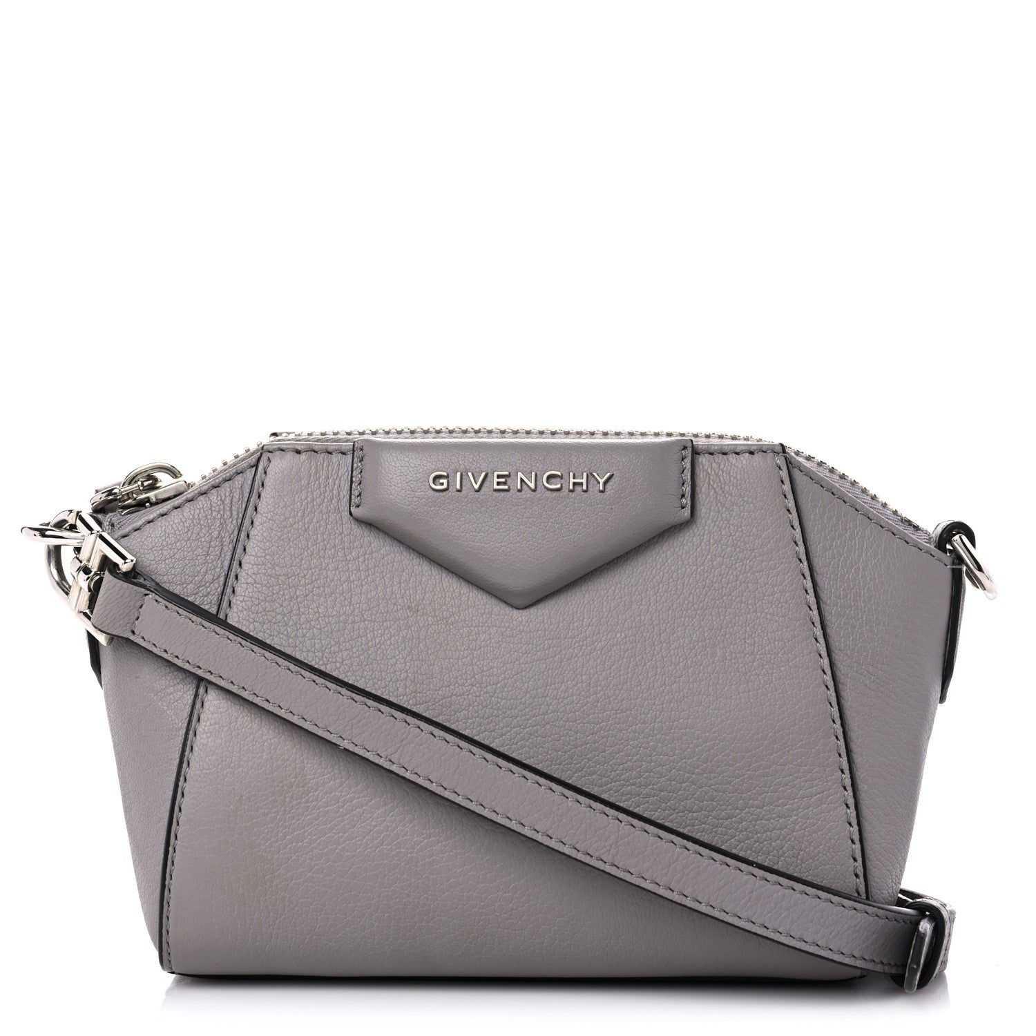 Givenchy Sugar Goatskin Nano Antigona Pearl Grey 1 of 16