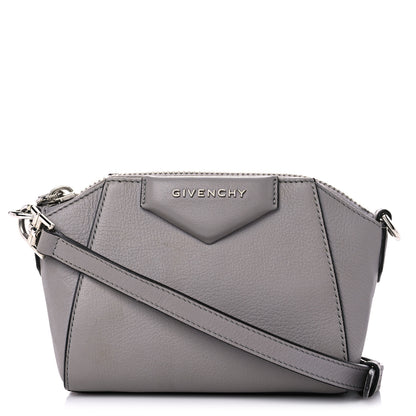 Givenchy Sugar Goatskin Nano Antigona Pearl Grey 1 of 16