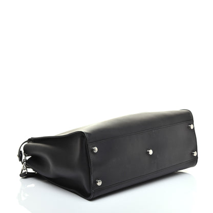 Fendi Calfskin Monster Eyes Large Mens Peekaboo Iconic Essential Satchel Black 3 of 9