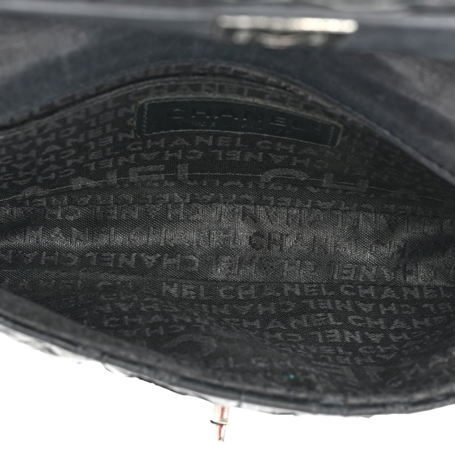 Chanel Snakeskin 3 Chain Flap Black 5 of 19