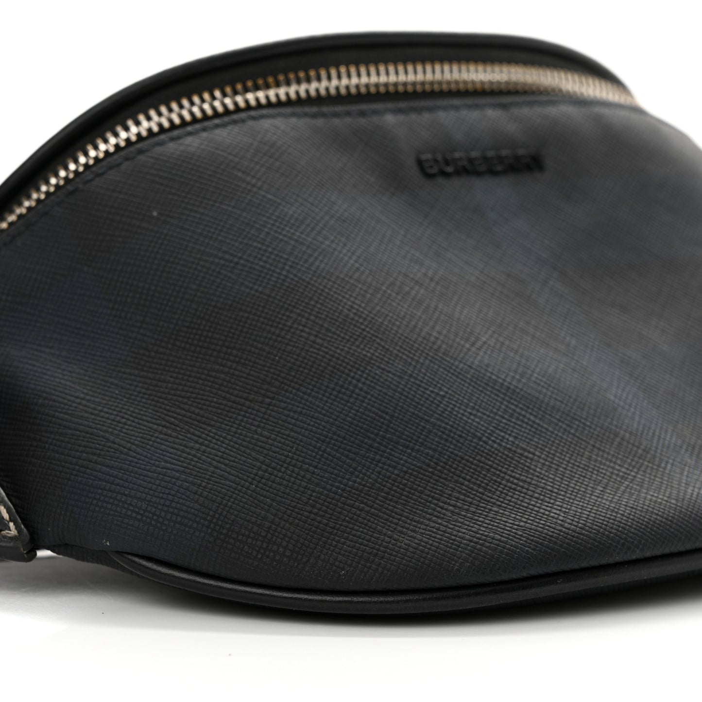 E-canvas Check Cason Mini Bum Bag Navy Blue