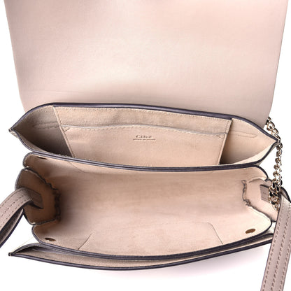 Chloe Suede Calfskin Small Faye Shoulder Bag Motty Grey 4 of 10
