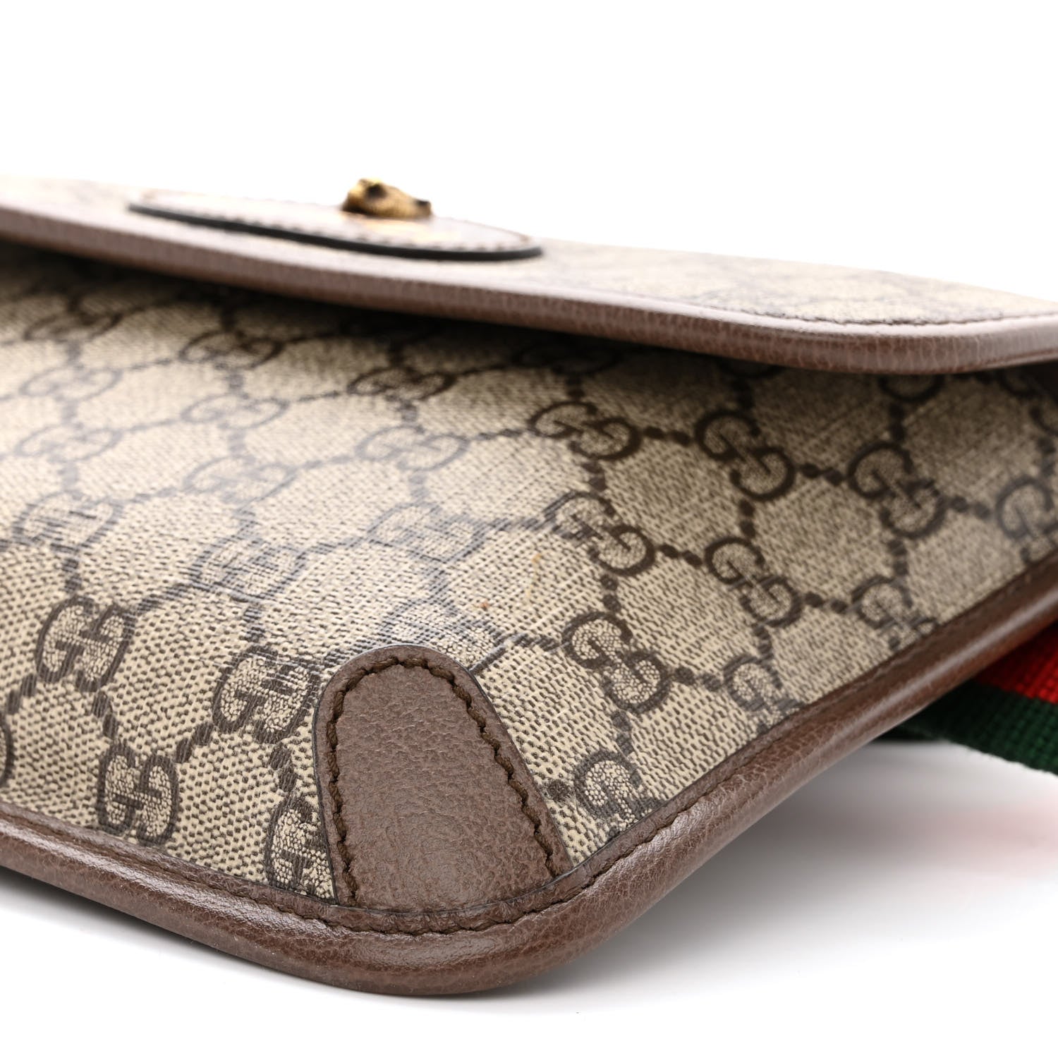 Gucci GG Supreme Monogram Neo Vintage Web Belt Bag Brown 10 of 10
