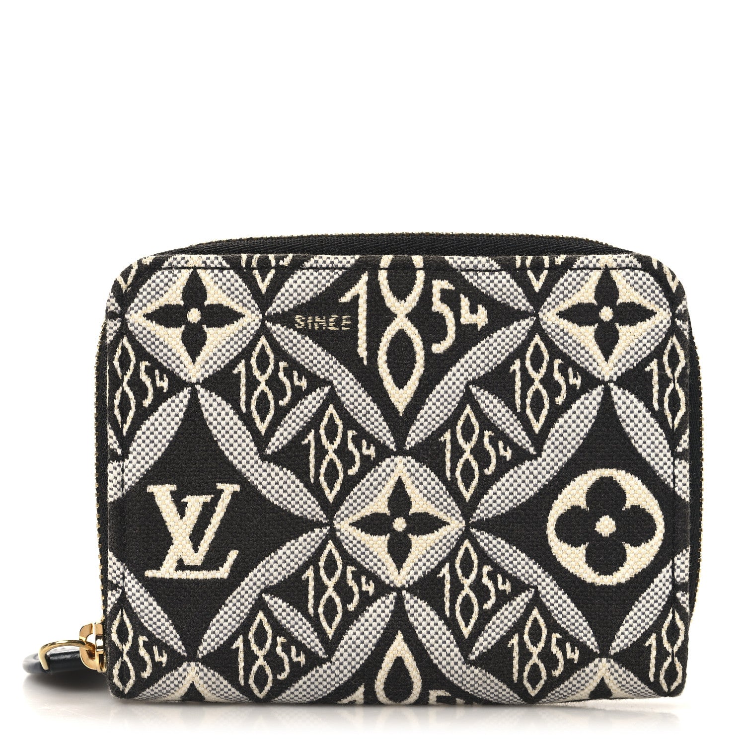 Louis Vuitton Jacquard Since 1854 Zippy Coin Purse Grey 1 of 6
