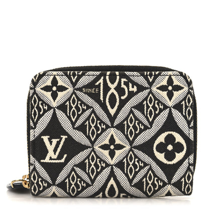 Louis Vuitton Jacquard Since 1854 Zippy Coin Purse Grey 1 of 6