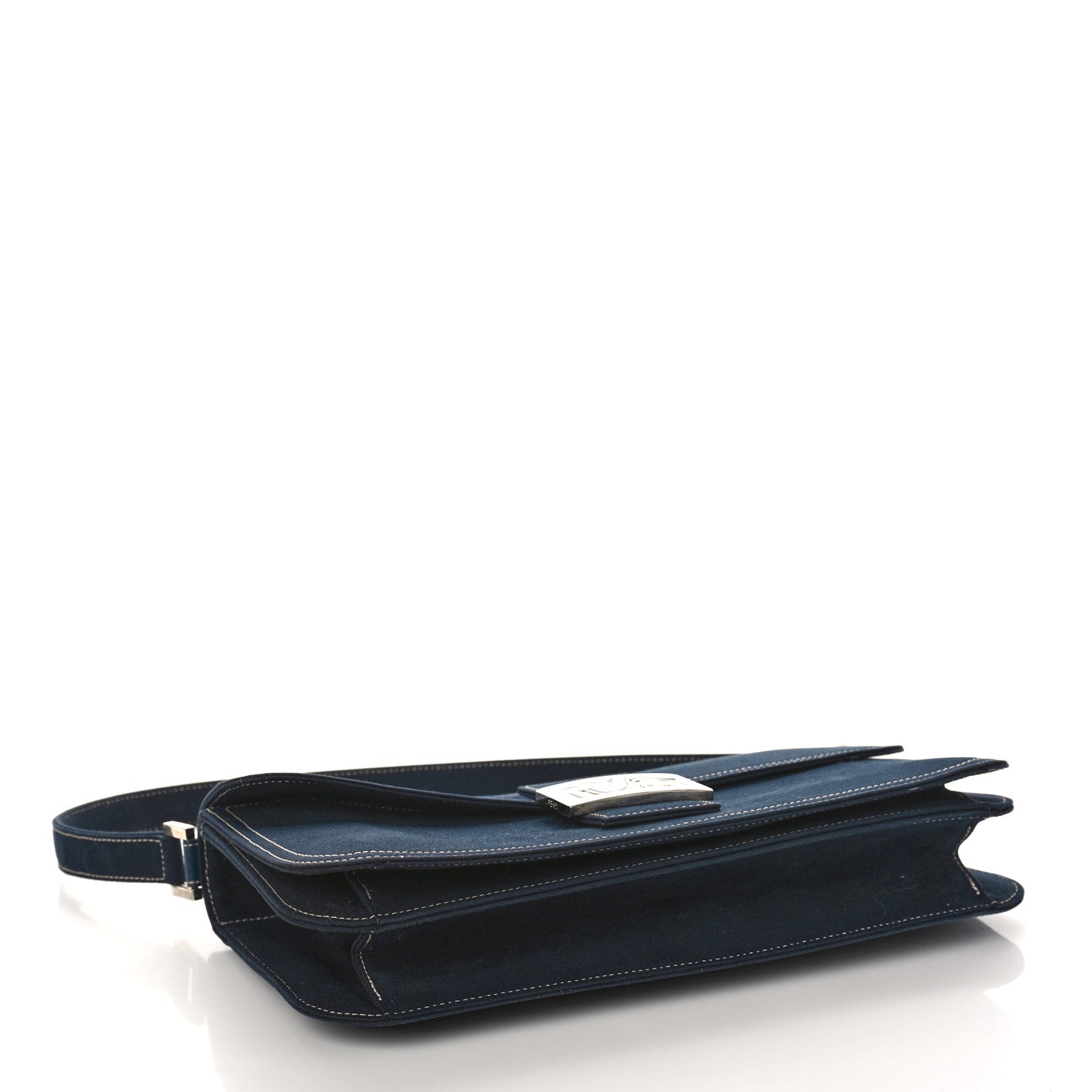 Fendi Denim Baguette Blue 4 of 8