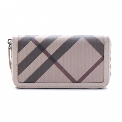 Burberry PVC Smoked Check Ziggy Zip Around Wallet 1 of 7