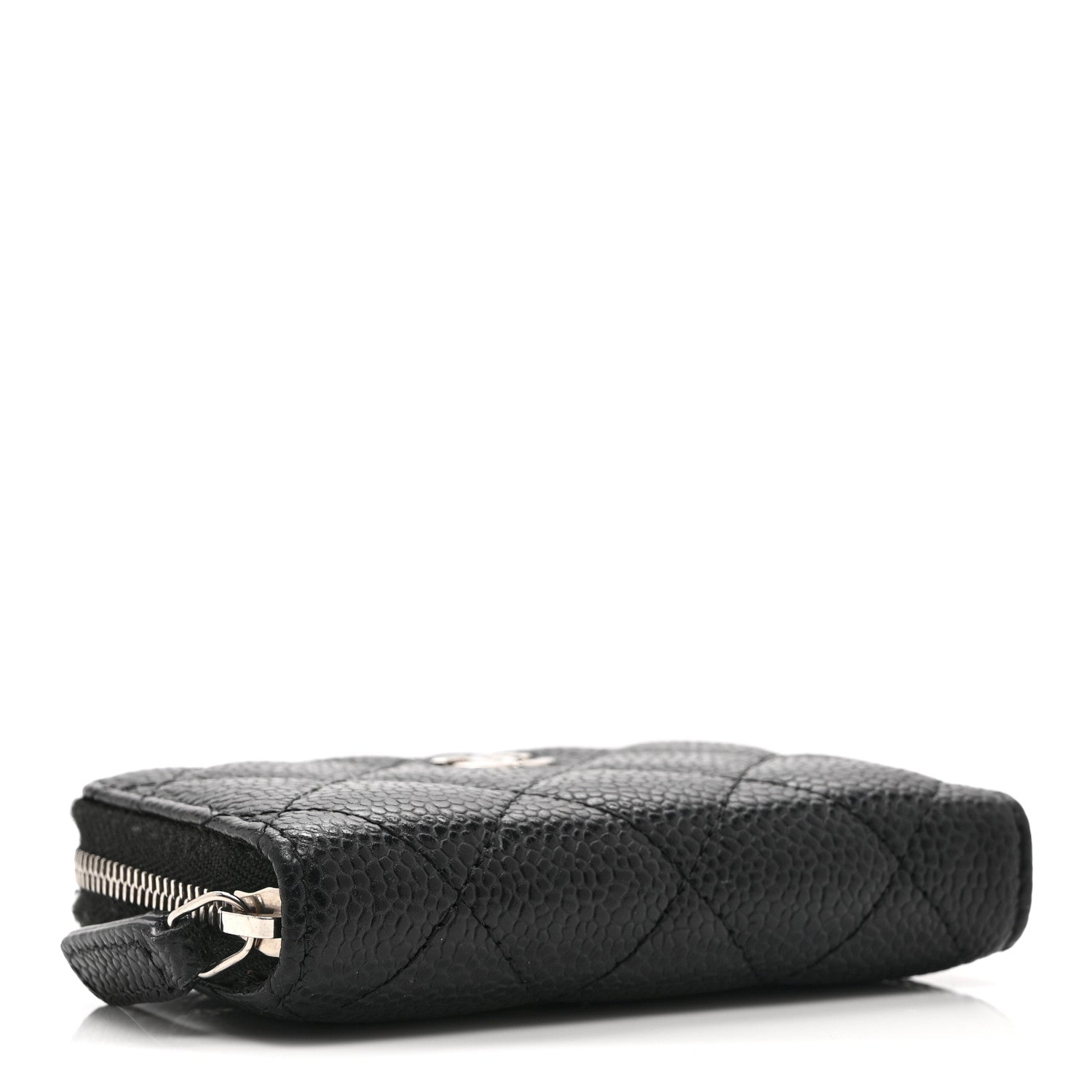 Chanel Caviar Quilted Zip Coin Purse Black 4 of 10