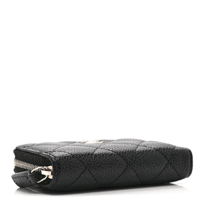 Chanel Caviar Quilted Zip Coin Purse Black 4 of 10