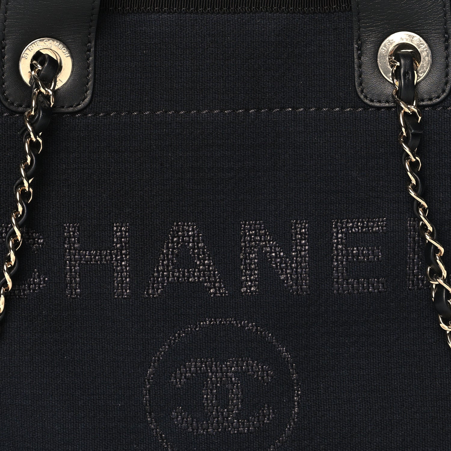 Chanel Mixed Fibers Small Deauville Tote Black 9 of 11