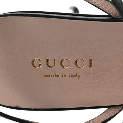 Gucci Malaga Kid Blondie 85mm Slingback Sandals 39.5 Black 8 of 9