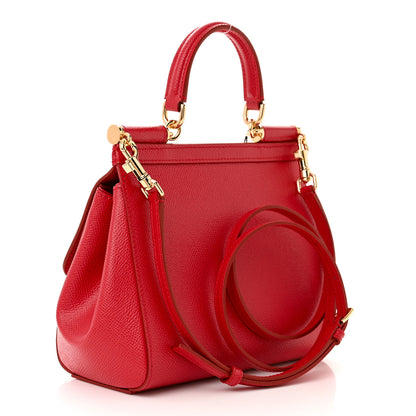 Dolce & Gabbana Dauphine Small Miss Sicily Satchel Red 3 of 10
