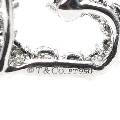 Tiffany Platinum Diamond Mini Heart Charm 3 of 4