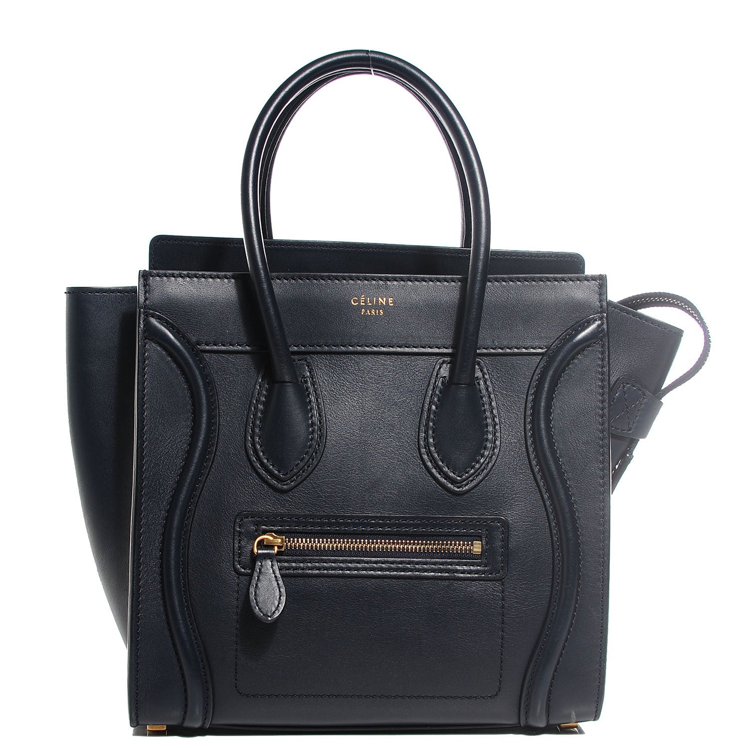 Celine Smooth Calfskin Micro Luggage Navy Blue 1 of 9