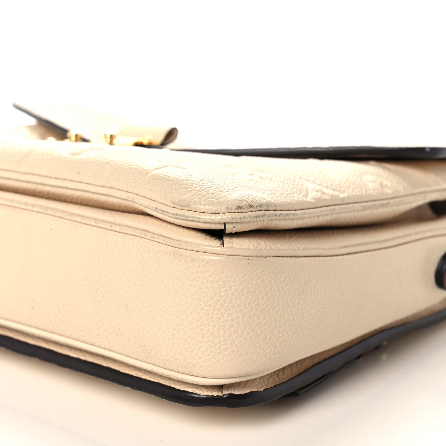 Empreinte Braided Pochette Metis Creme Beige Caramel