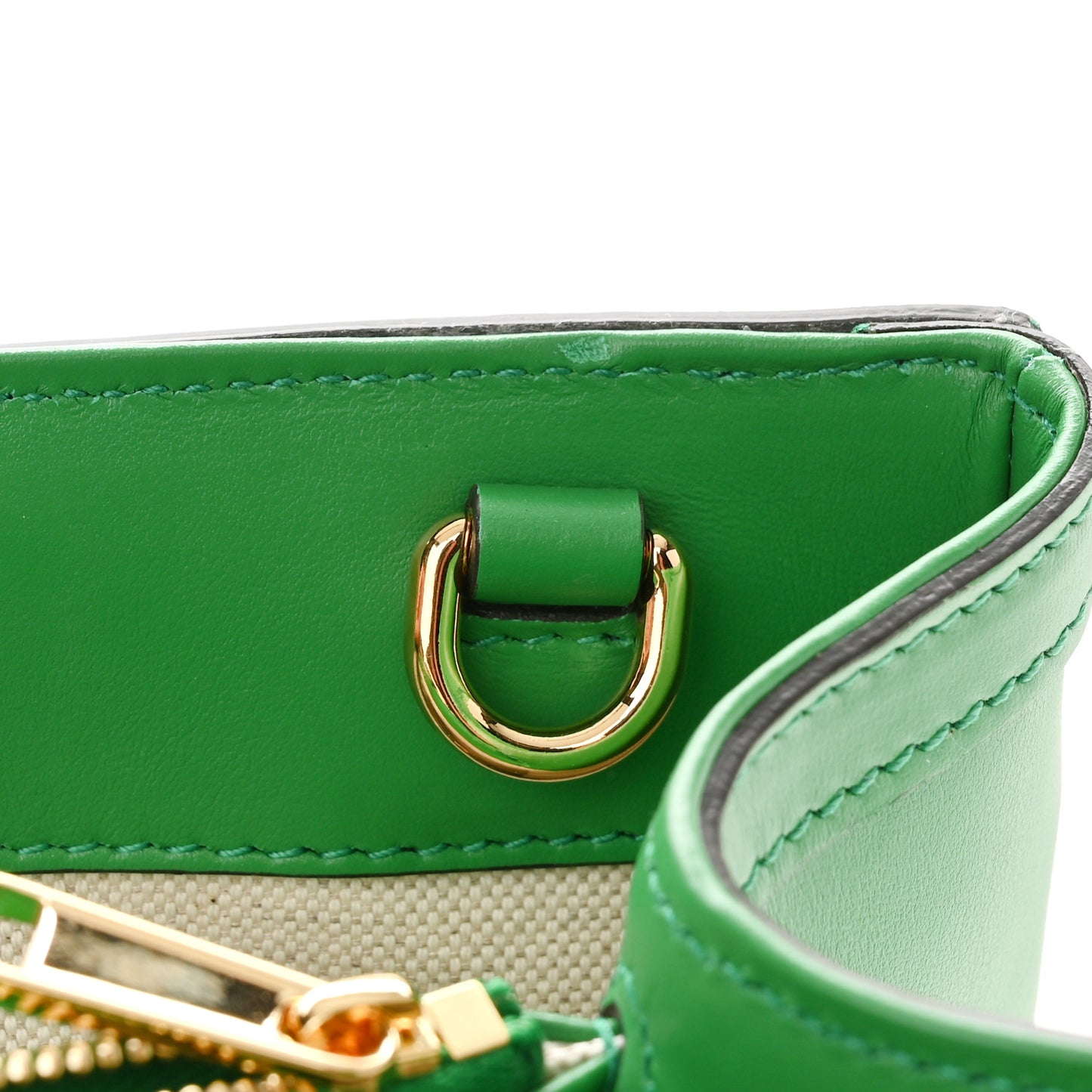 Calfskin GG Matelasse Tote Bag Bright Green
