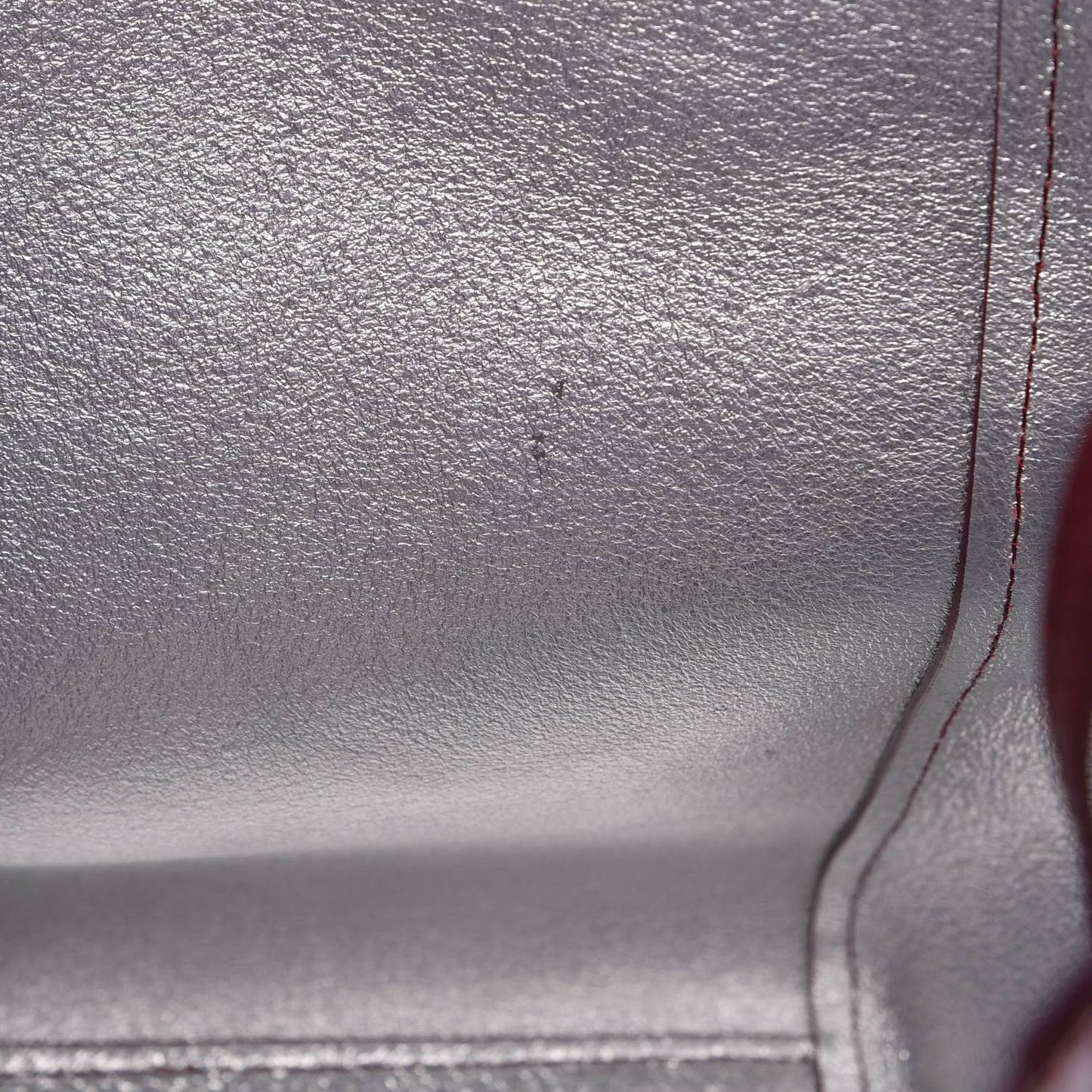 Grained Calfskin Medium Reversible Wandel Tote Ruby Tan