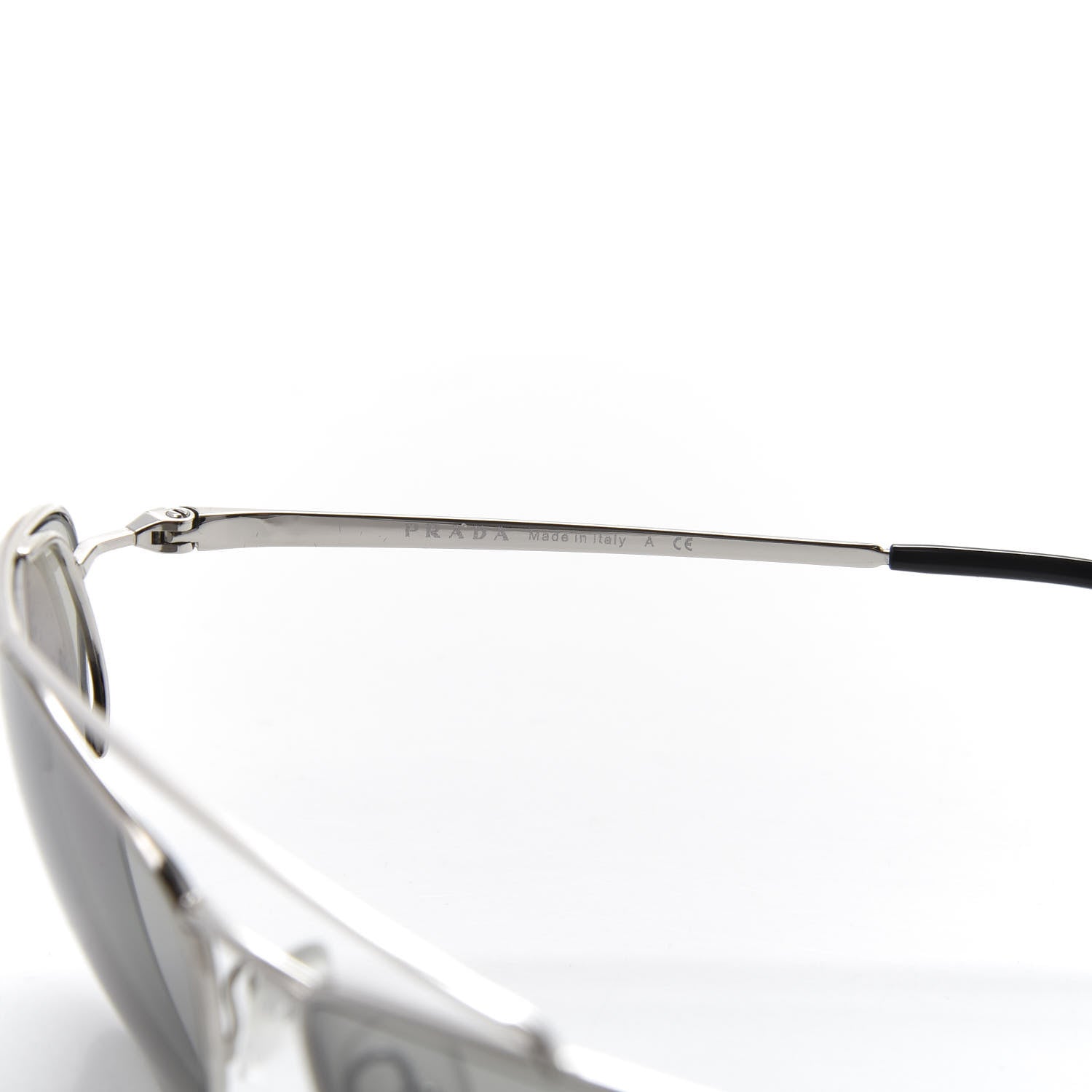 Prada Cat Eye Sunglasses SPR 62V Silver 5 of 9