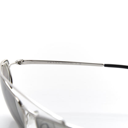Prada Cat Eye Sunglasses SPR 62V Silver 5 of 9