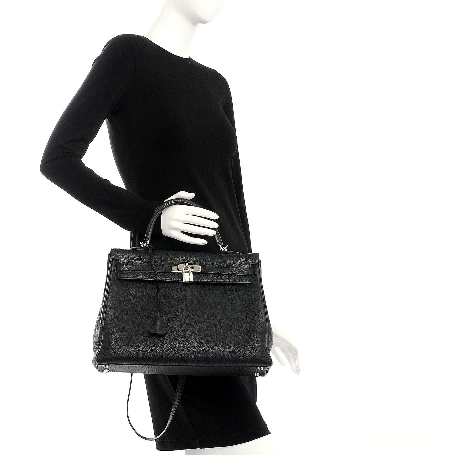 Hermes Togo Kelly Retourne 35 Black 3 of 39