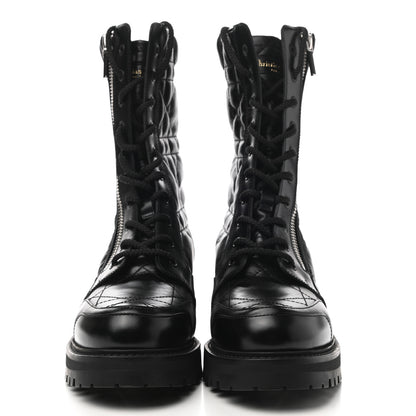 Christian Dior Calfskin Cannage D-Leader Ankle Boots 40.5 Black 2 of 8