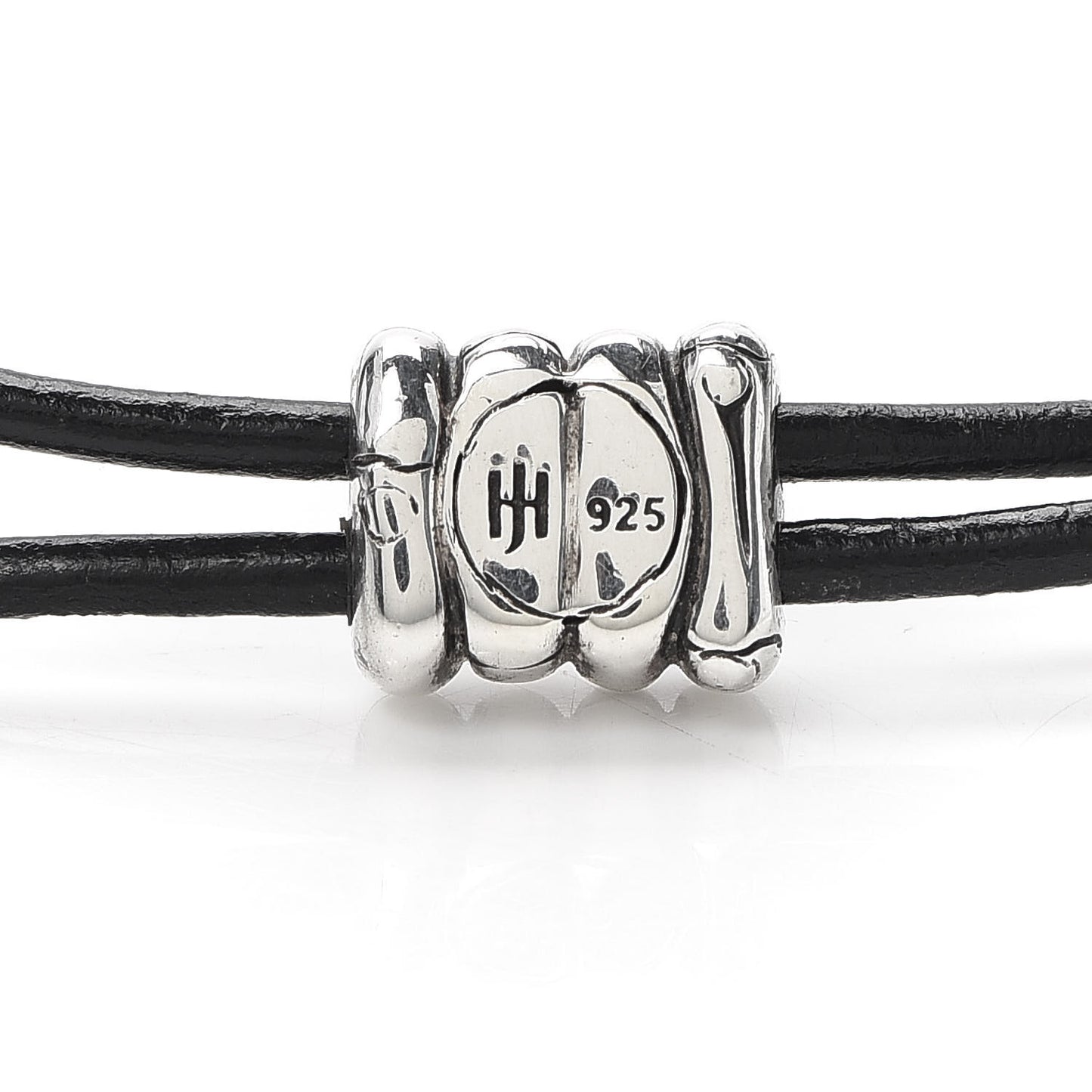 Sterling Silver Bamboo Cord Slide Bracelet