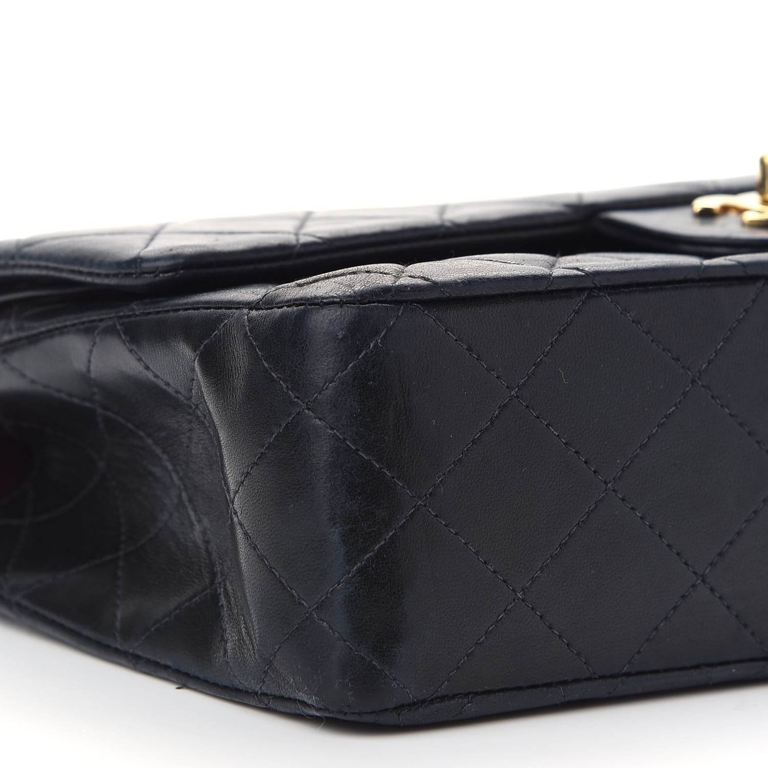 Chanel Lambskin Quilted Medium Double Flap Black 8 of 14