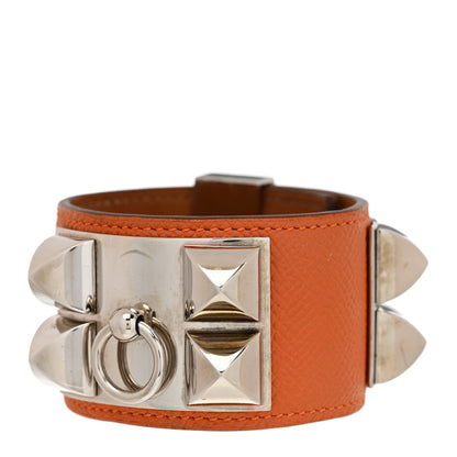 Hermes Epsom Collier De Chien CDC Bracelet S Orange 1 of 8