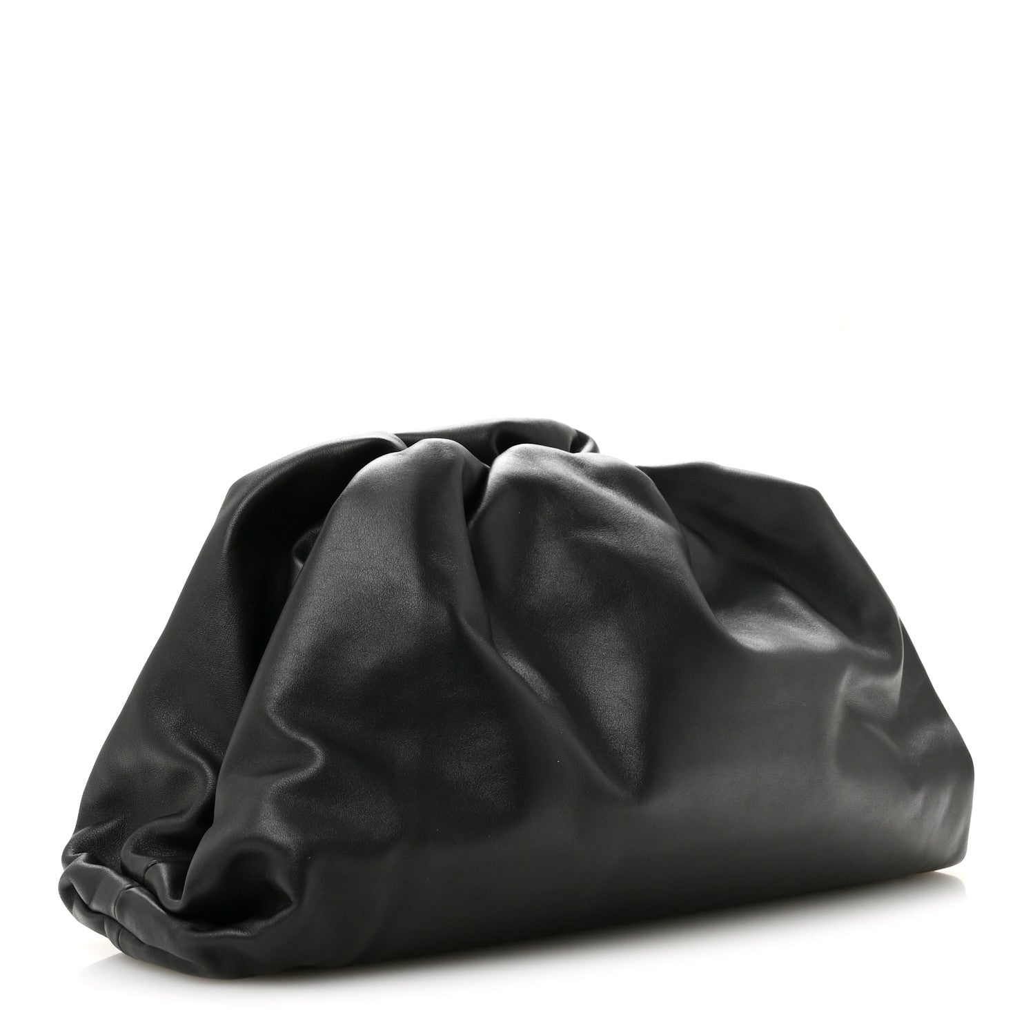 Bottega Veneta Smooth Butter Calf The Pouch Oversized Clutch Black 3 of 10