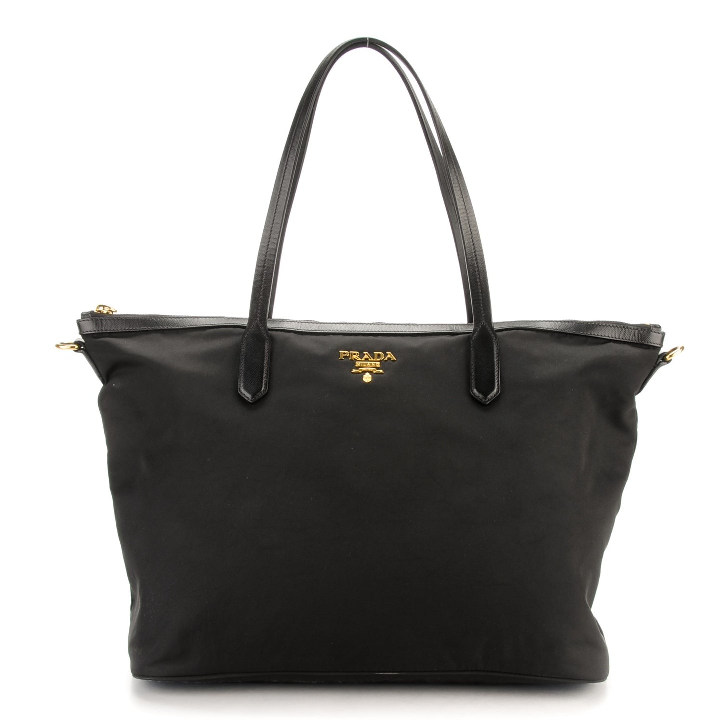 Tessuto Nylon Saffiano Tote Nero Black