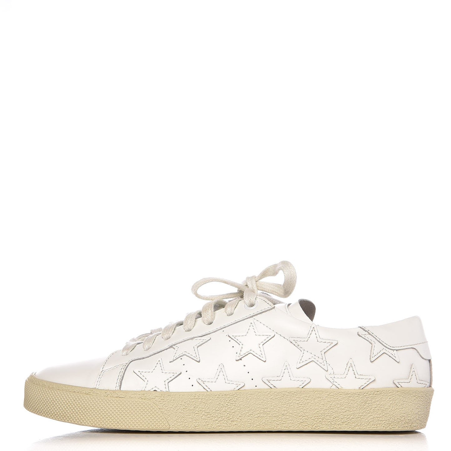 Nappa Star Court Sneakers 37.5 White