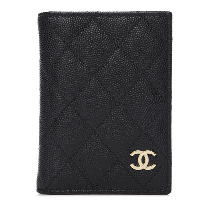 Chanel Caviar Quilted Card Holder Wallet Black 1 of 8