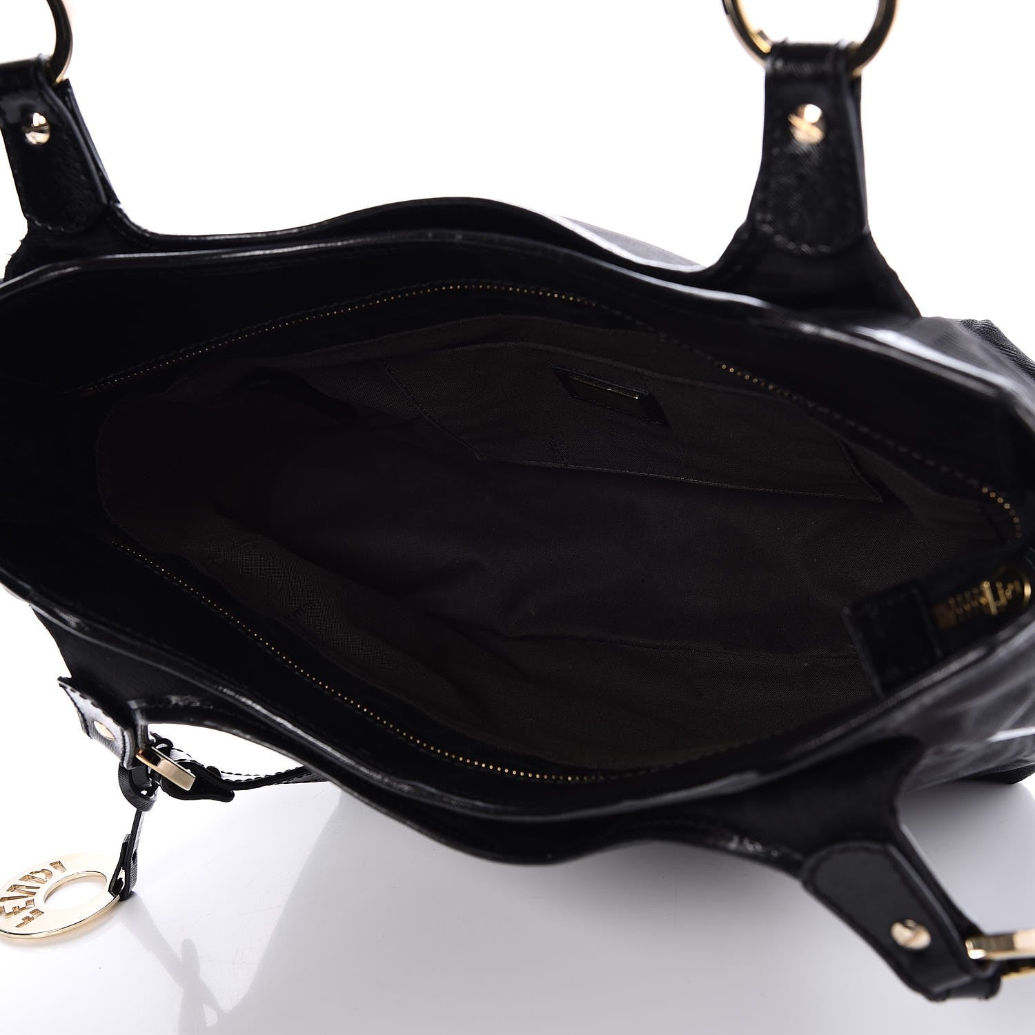 Fendi Zucca Small Chef Shopping Tote Black 5 of 10