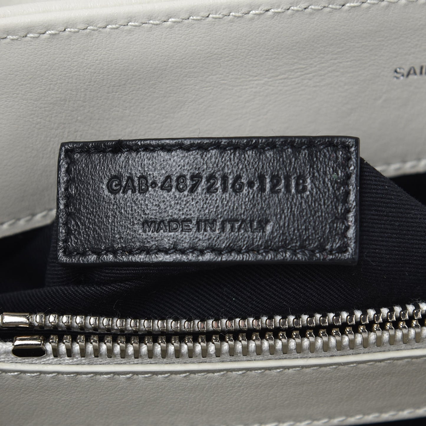 Calfskin Y Quilted Monogram Medium Loulou Chain Satchel Ivory