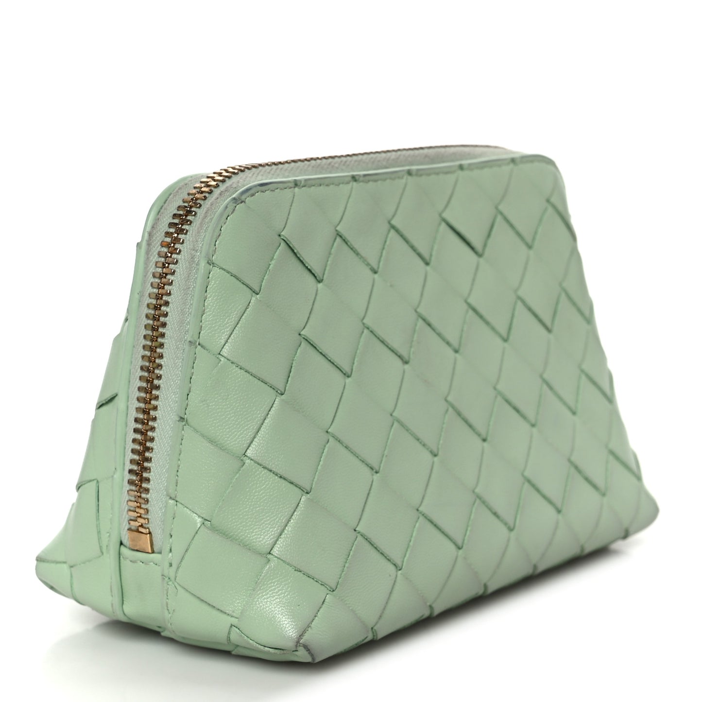 Nappa Intrecciato Small Beauty Pouch Fresh Mint