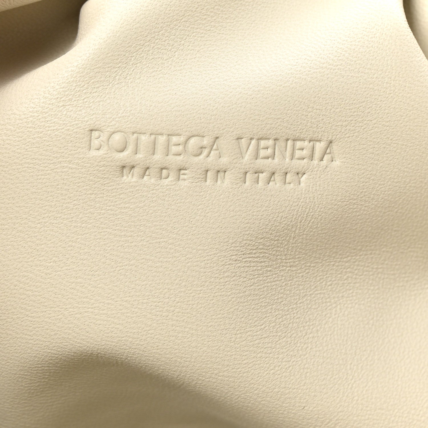 Bottega Veneta Metallic Crinkled Lambskin The Pouch Oversized Clutch Oro 6 of 6
