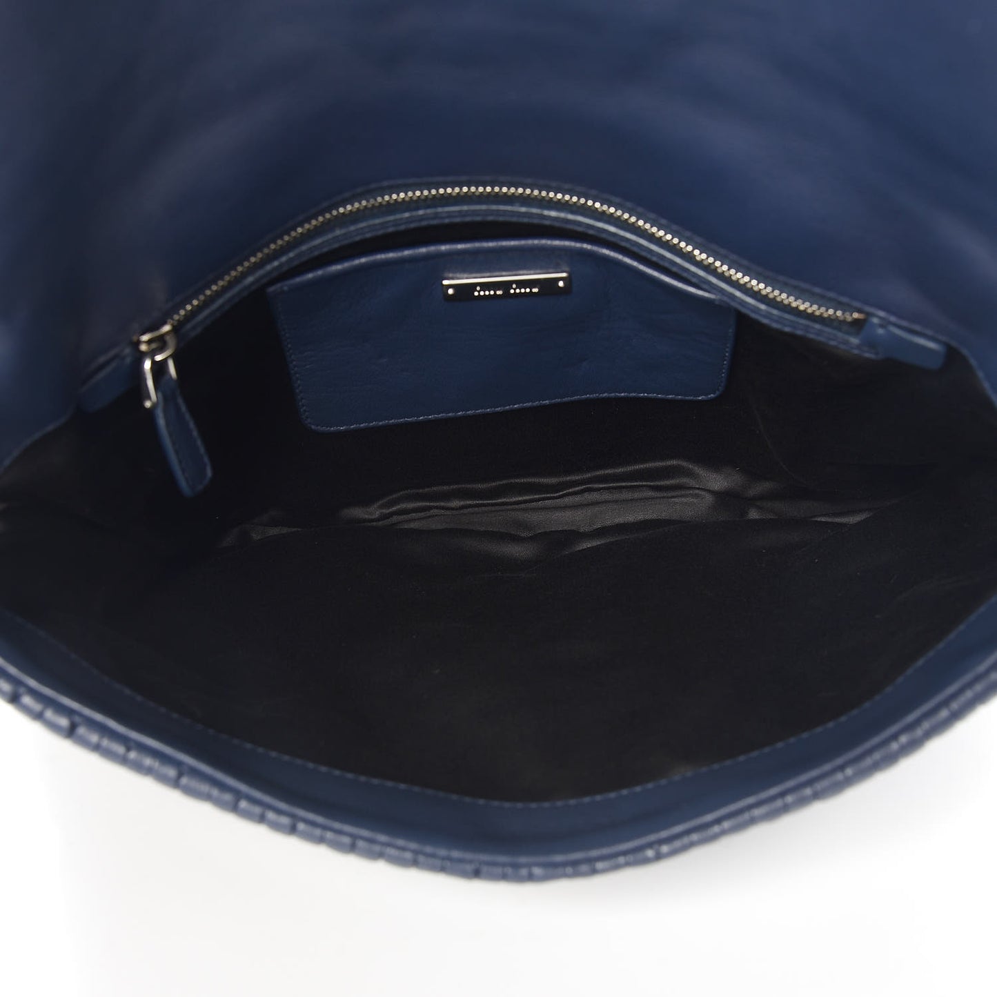 Nappa Matelasse Crystal Flap Clutch Bleuette