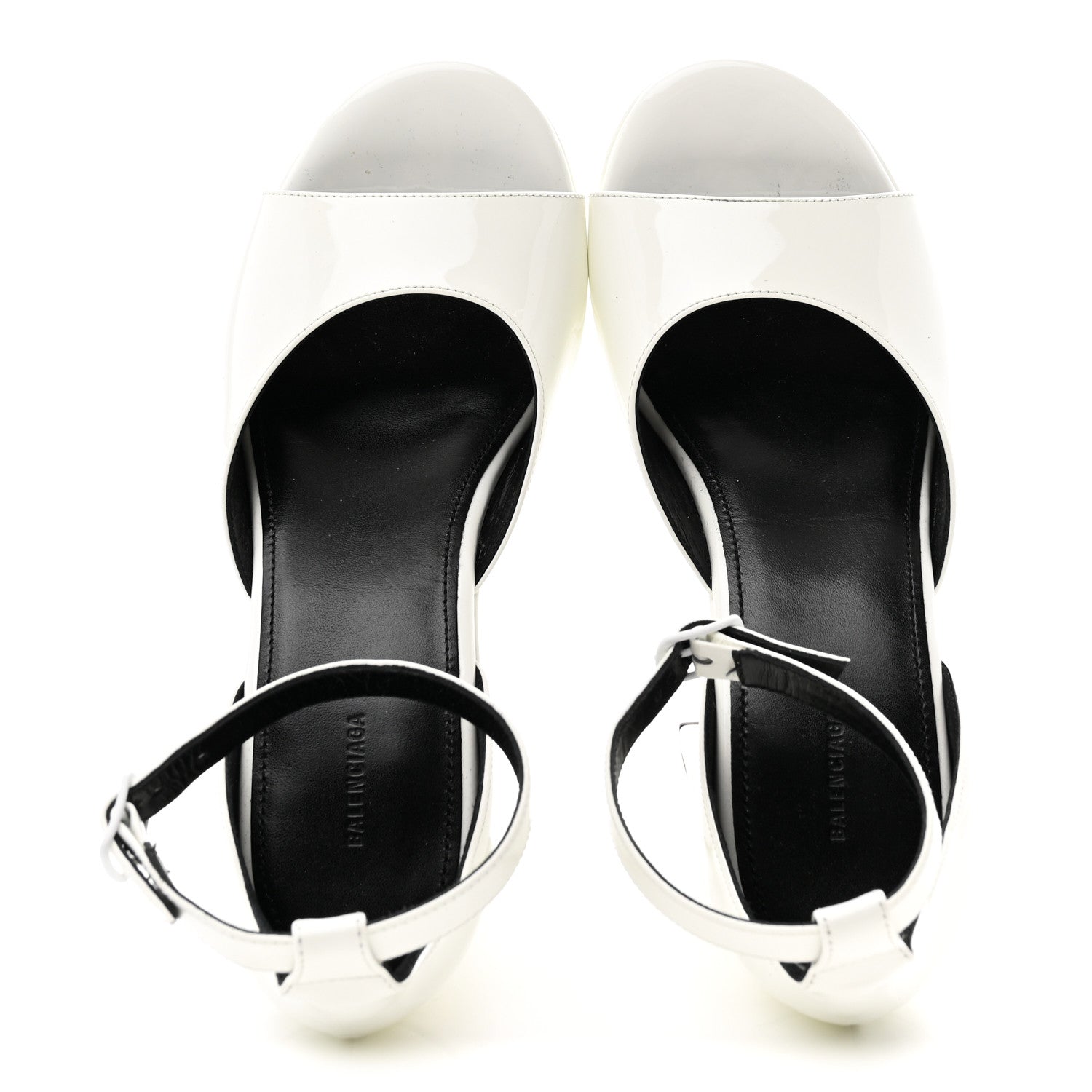 Balenciaga Patent Camden 160mm Platform Pumps 37 White 2 of 9