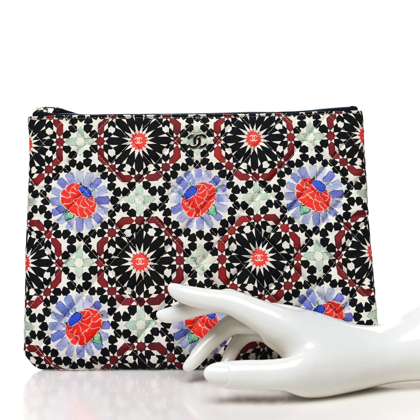 Coated Canvas Paris Dubai Medium Cosmetic Case Multicolor