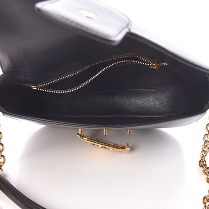 Celine Shiny Calfskin Medium Chain Maillon Triomphe Black 5 of 10