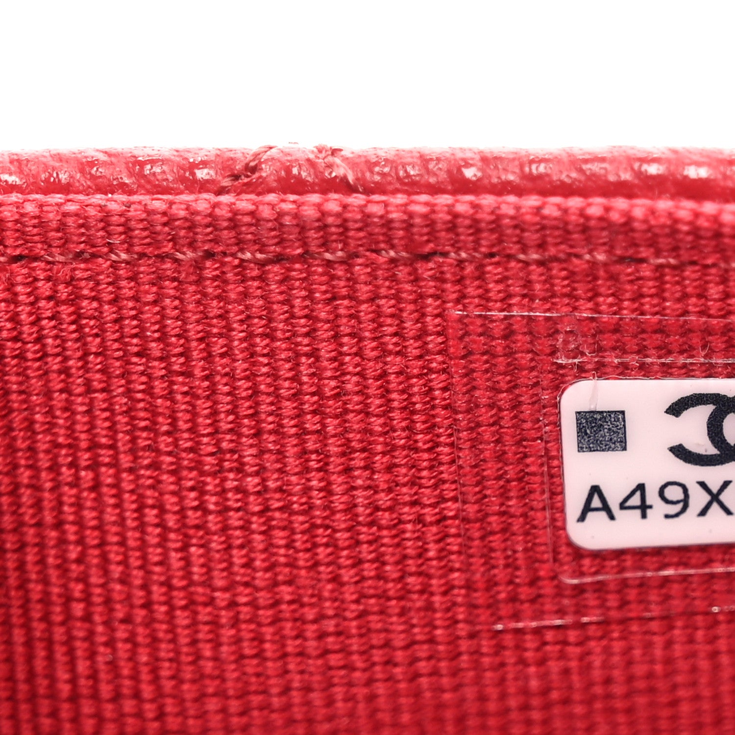 Chanel Caviar Quilted Flap Card Holder Wallet Red 8 of 9